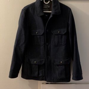 Wool J. Crew Irvine Military Overcoat